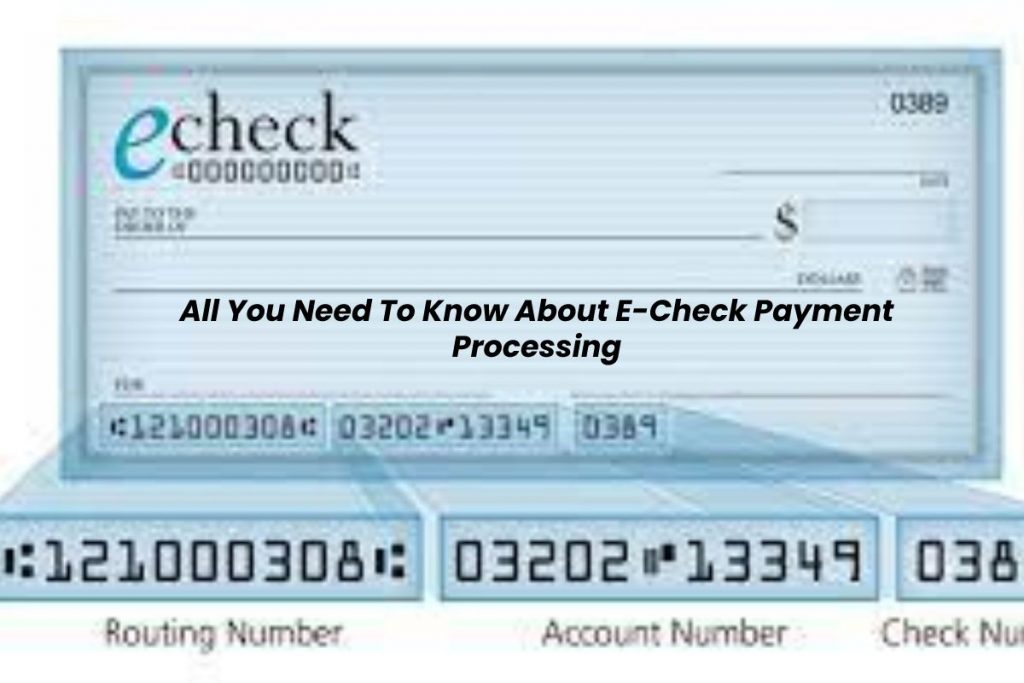 All You Need To Know About E-Check Payment Processing