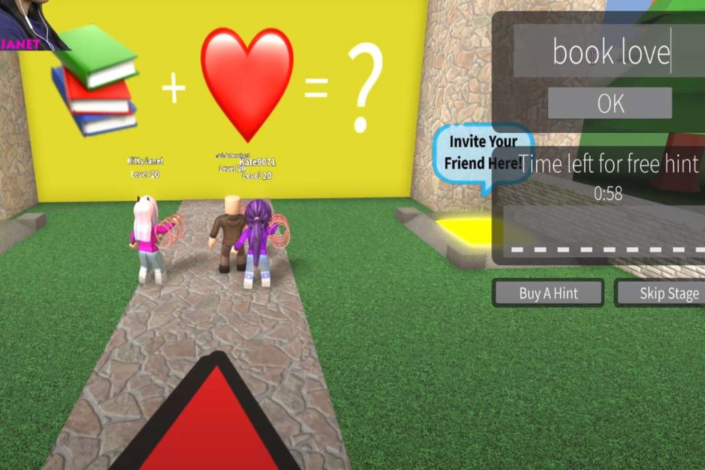 📚+❤= answer roblox