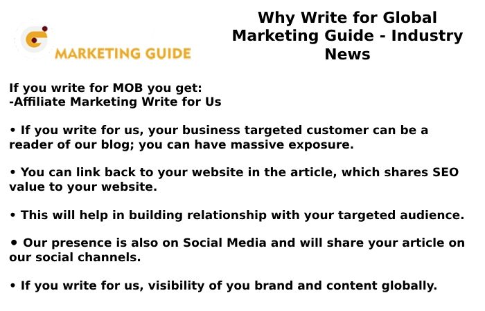 Why Write for Global Marketing Guide – Industry News