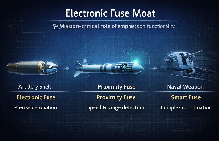 Apollo Micro Systems electronic fuse applications across artillery, missile, and naval defence systems