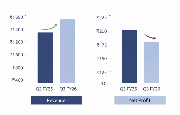 Cochin Shipyard Q3 FY26 revenue growth contrasted with decline in net profit