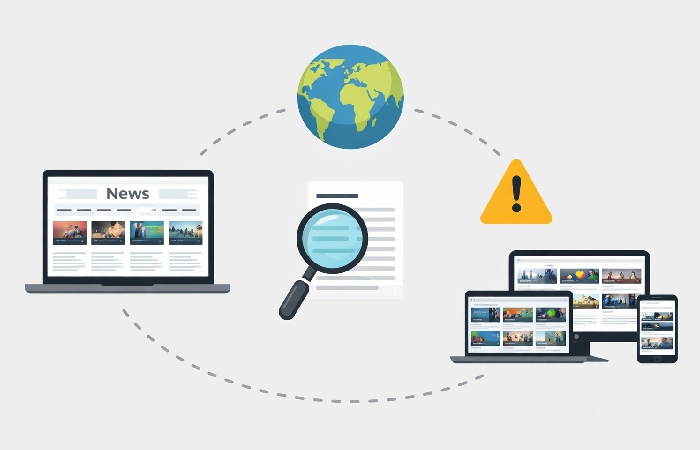 visual framework for evaluating online news sources