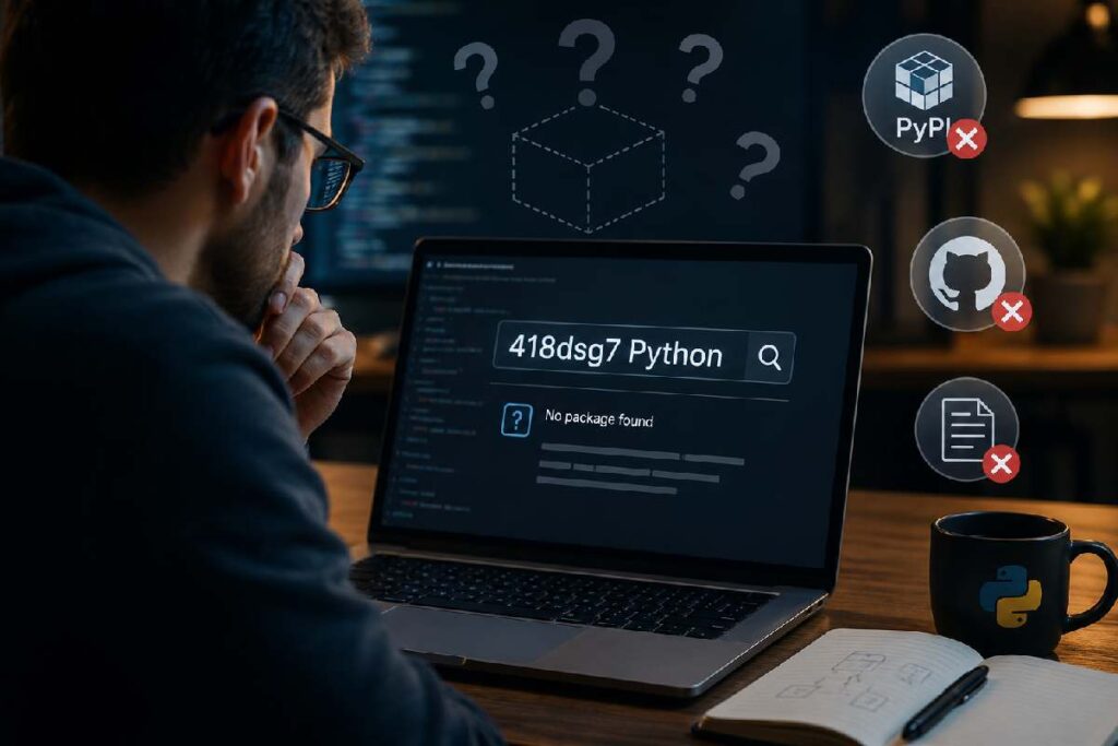 Developer researching unknown Python framework online