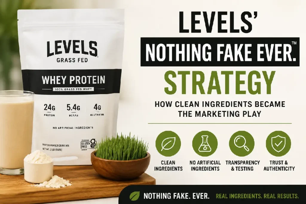 Levels’ “Nothing Fake Ever” Strategy: Clean Ingredients Levels Nothing Fake Ever clean ingredients strategy